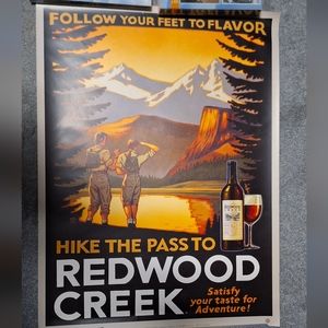 Redwood Creek Frei Bros. Vineyards Vintage Poster